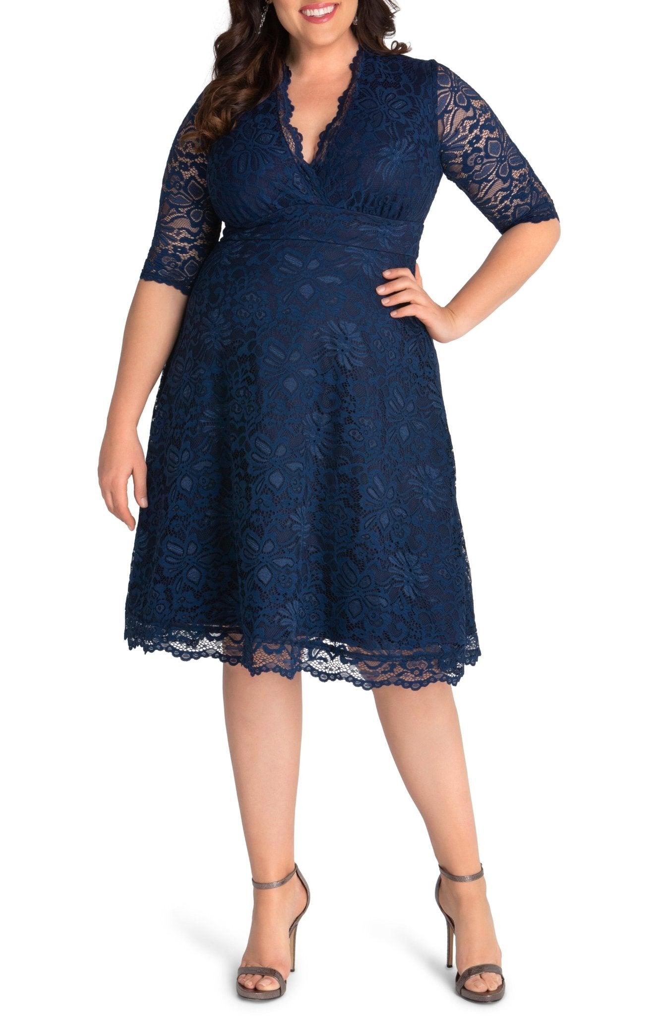 Mademoiselle Lace Cocktail Dress - Plus Product Image