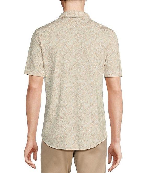 Cremieux Blue Label Cape Town Collection Floral Print Short Sleeve Knit Shirt Product Image