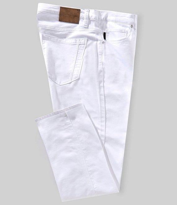 Perry Ellis Slim Fit Flat Front 5-Pocket Stretch Pants Product Image