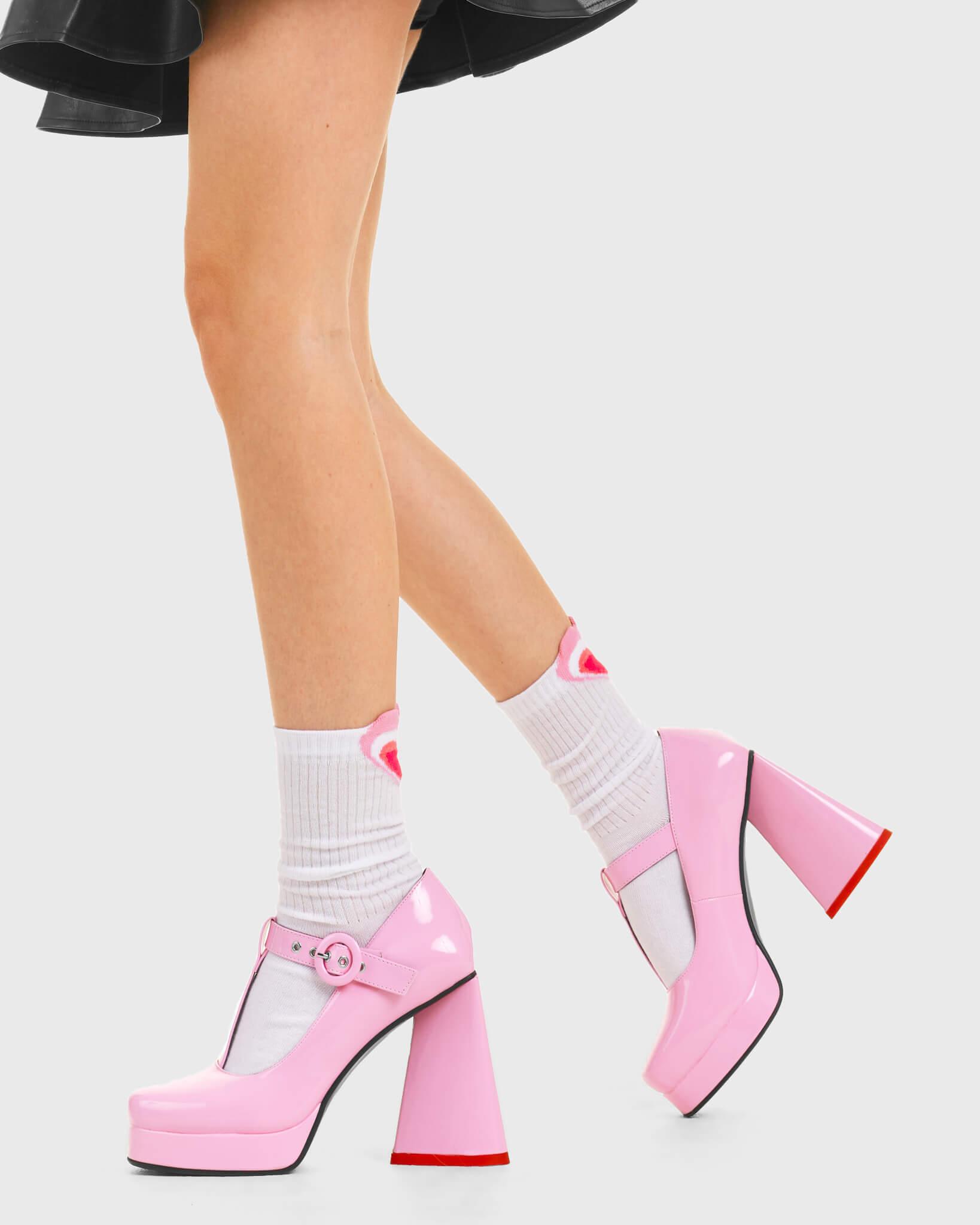 Honeymoon Period Platform Heels Product Image