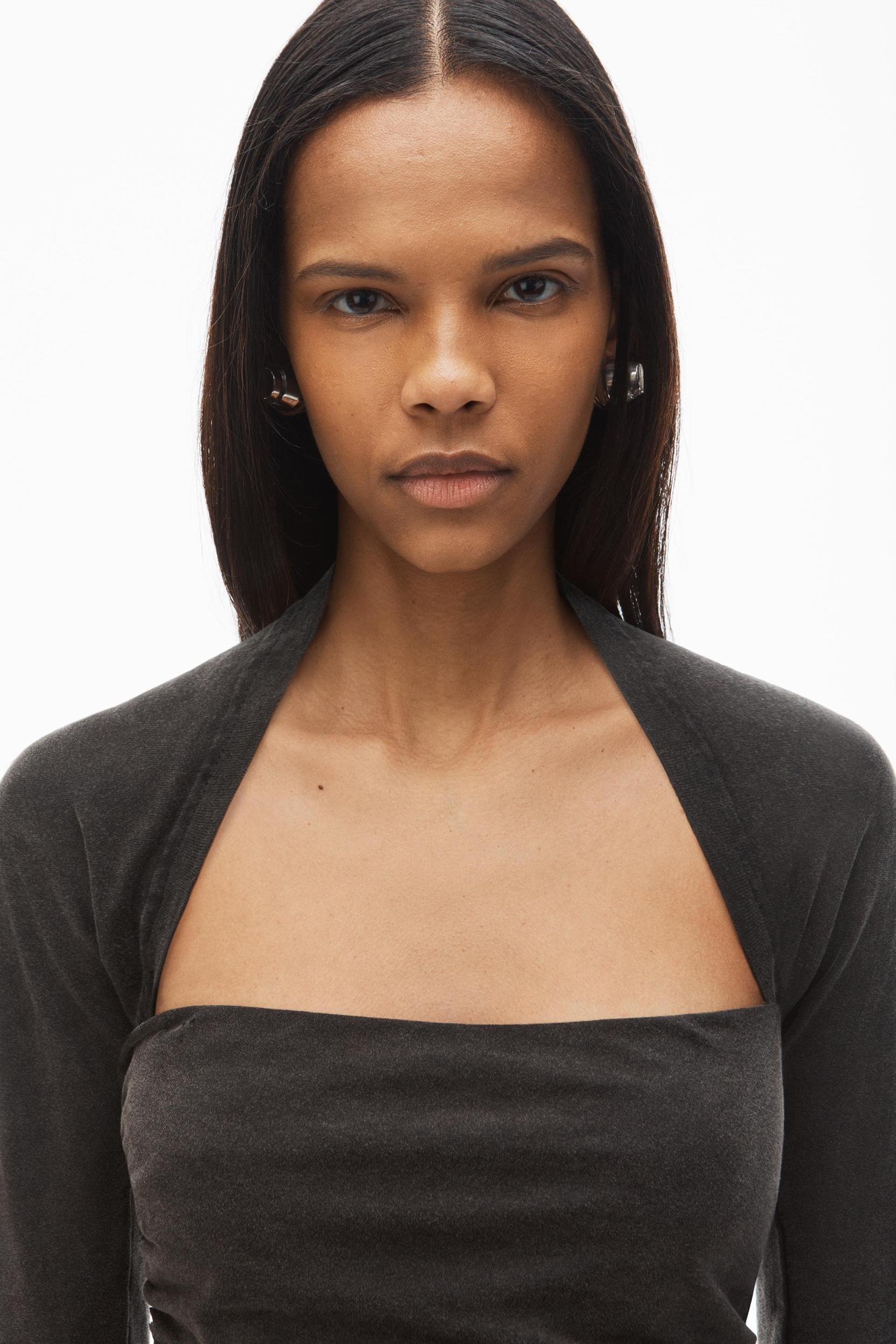 Ruched Top In Sueded Jersey Product Image