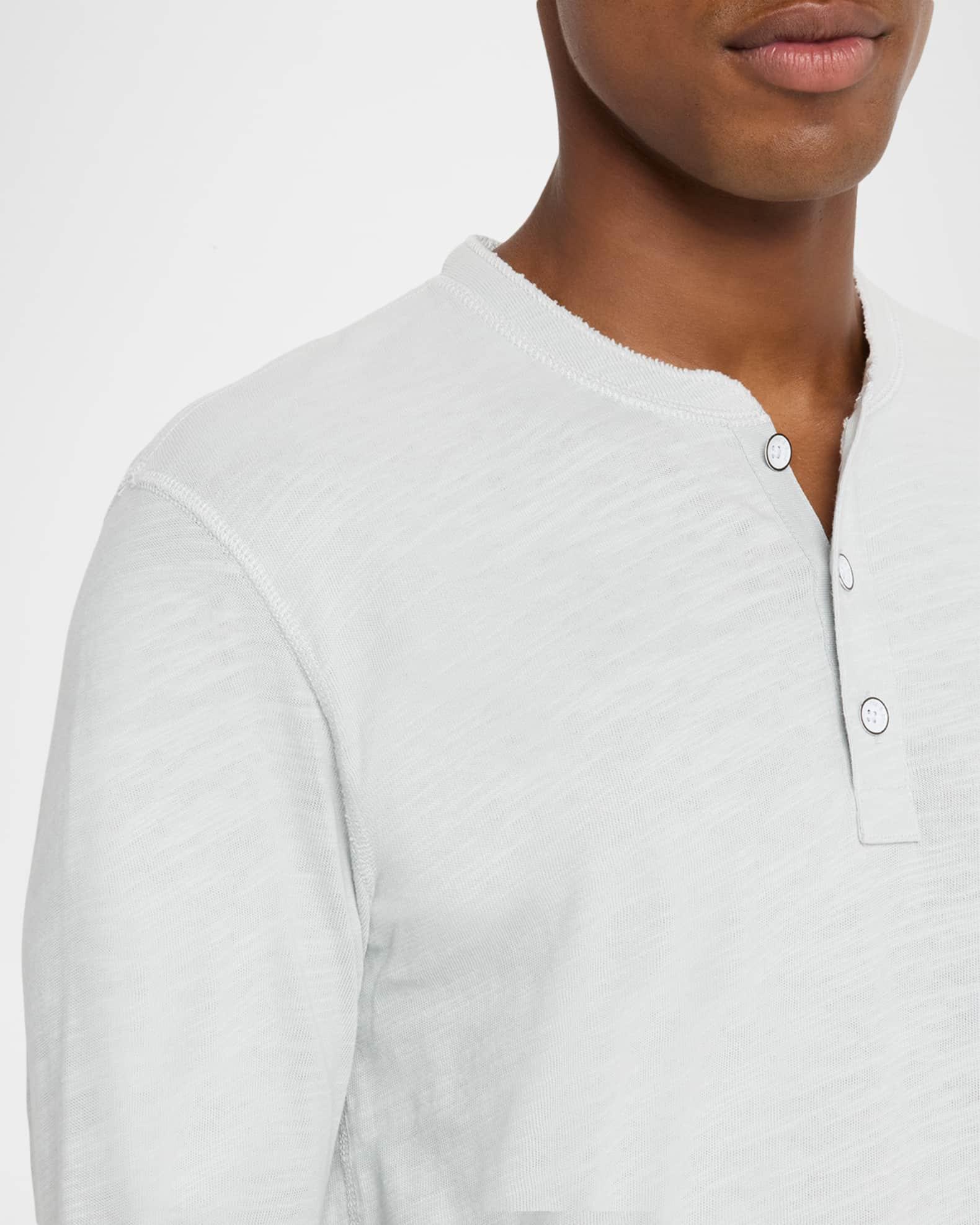 Men's Classic Flame Henley Long-Sleeve T-Shirt Product Image