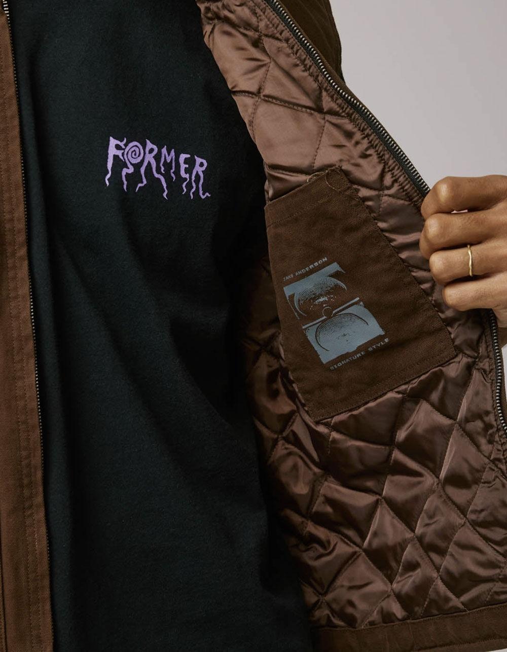 FORMER VT Mens Canvas Vest - BROWN Product Image