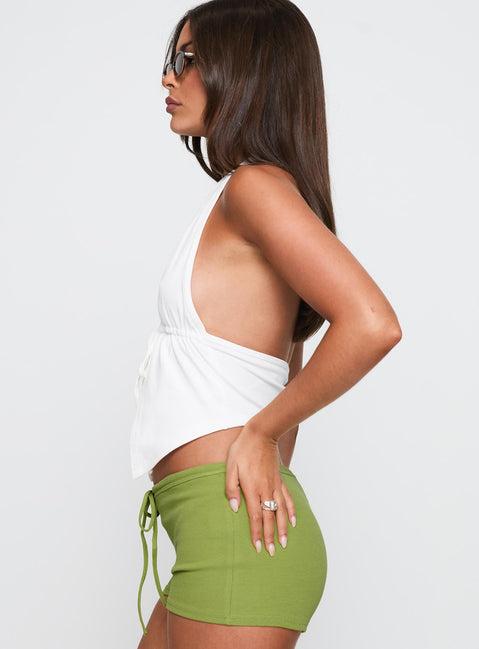 Obviously Halter Top White Product Image