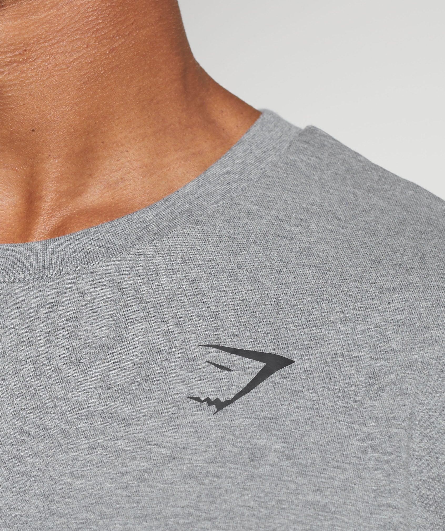 Gymshark Essential Oversized T-Shirt - Charcoal Grey Marl Male Product Image