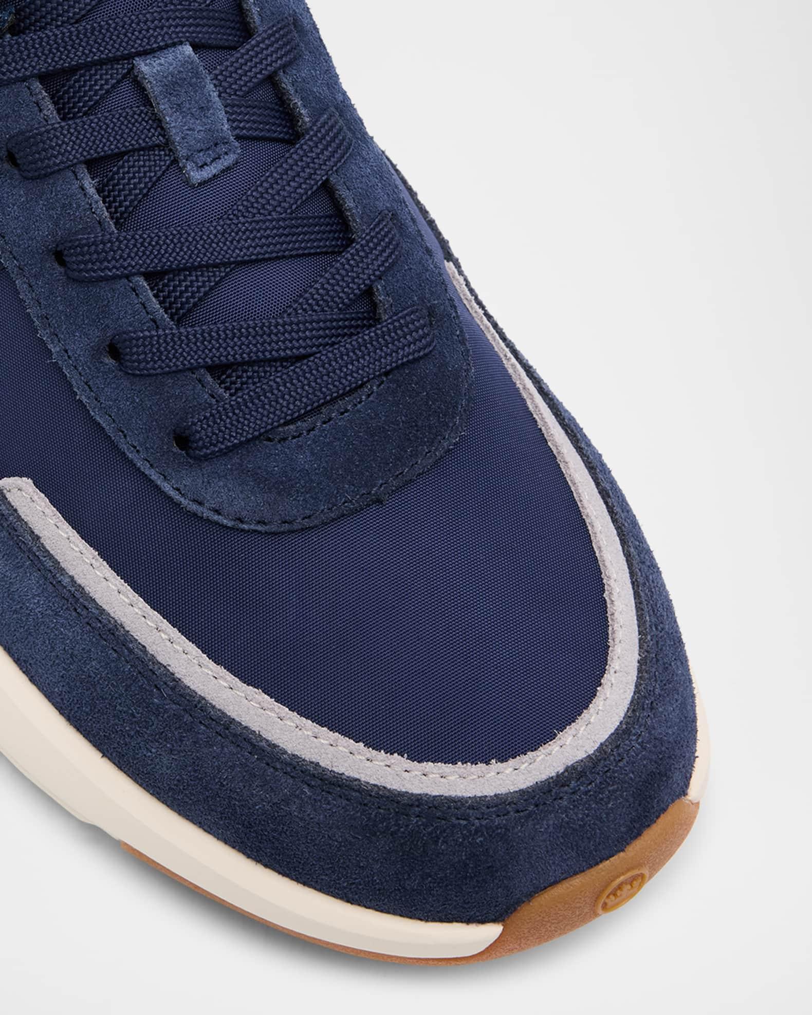 Men's Journeyman Nylon and Suede Low-Top Sneakers Product Image