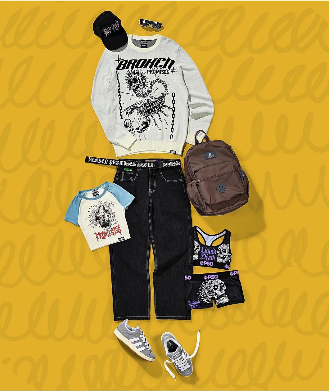 Broken Promises Deadly Stinger Cream Sweater Product Image