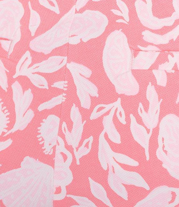 Lilly Pulitzer Buttercup Crab Print Flat Front Scallop Shorts Product Image