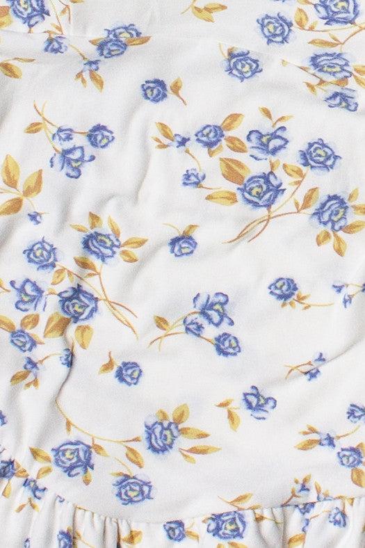 Drop Waist Patterned Mini Dress Product Image