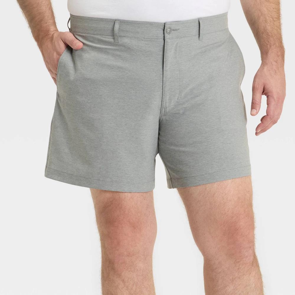 Men's Big & Tall 7'' Hybrid Swim Shorts - Goodfellow & Co™ Navy Blue 46 Product Image