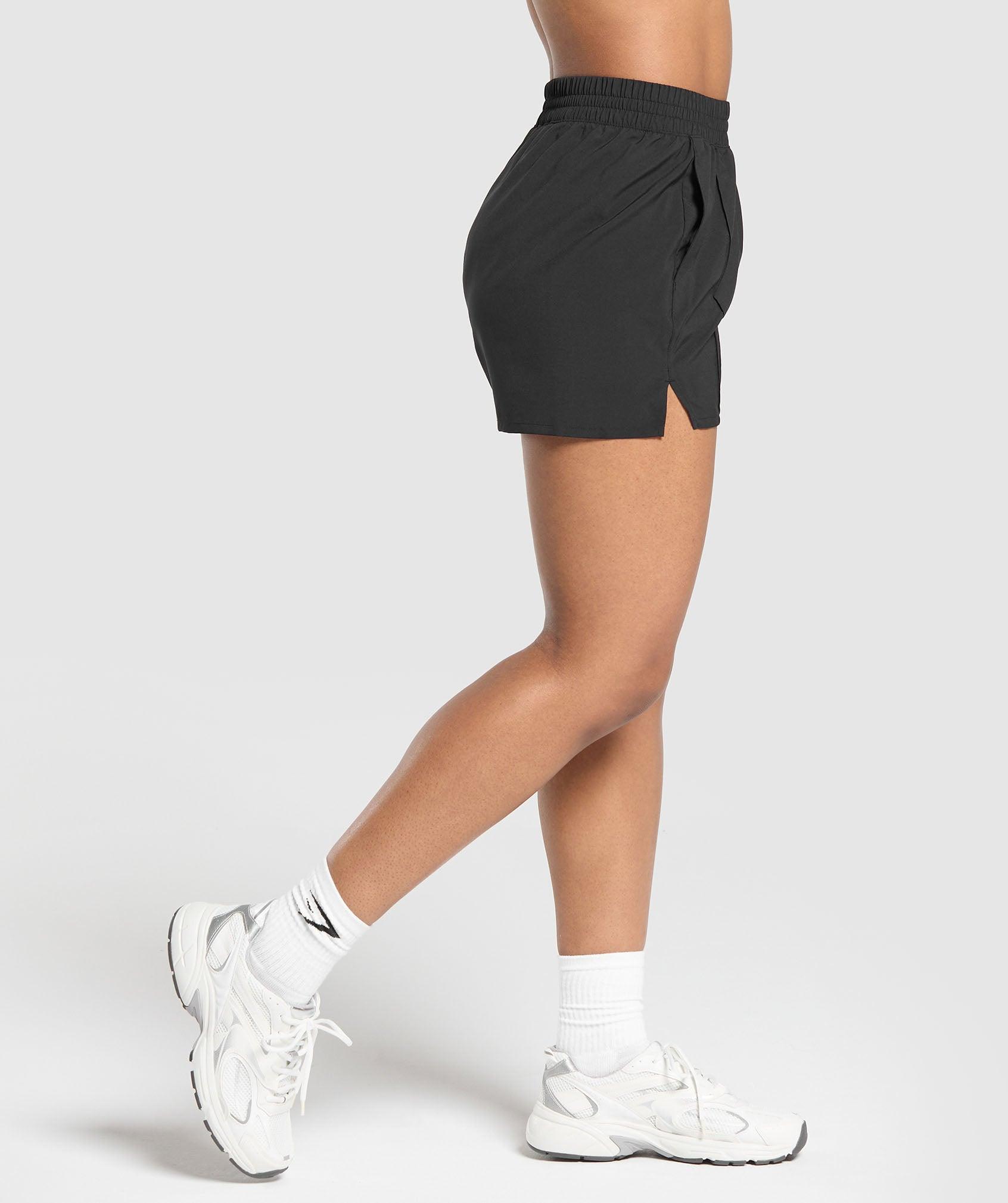 Gymshark Pintuck Shorts - Black Female Product Image
