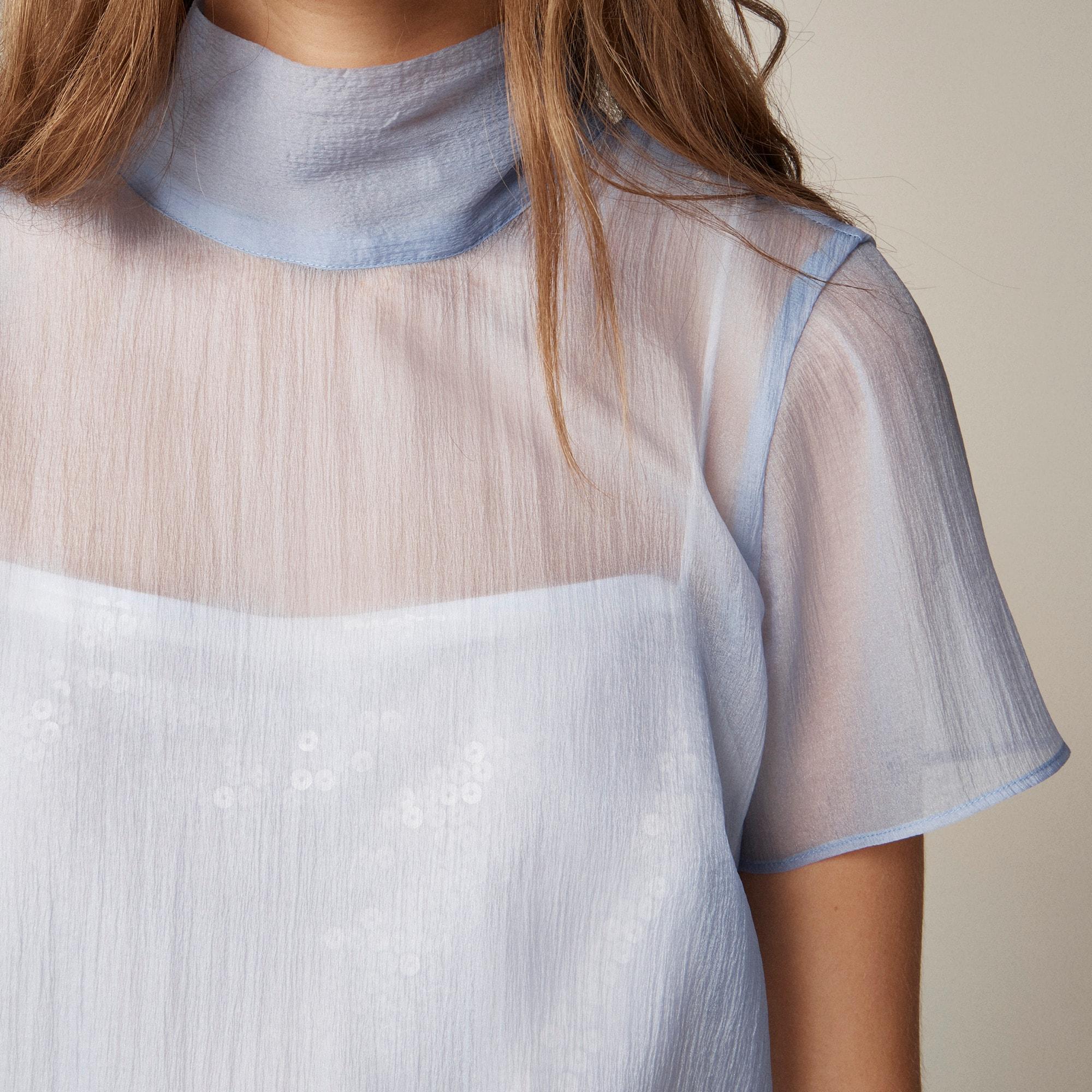 Collection bow-tie slip dress in organza Product Image