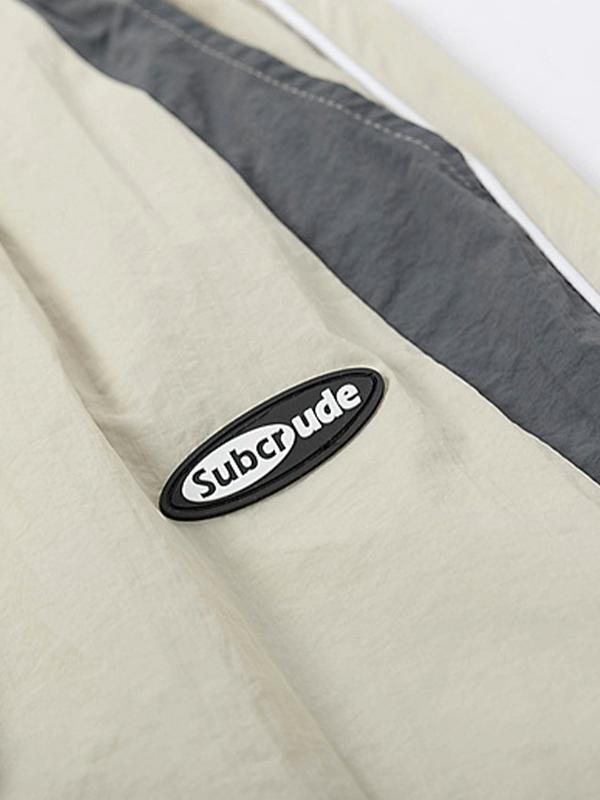 Men's Contrast Color Splicing Loose Shorts Product Image