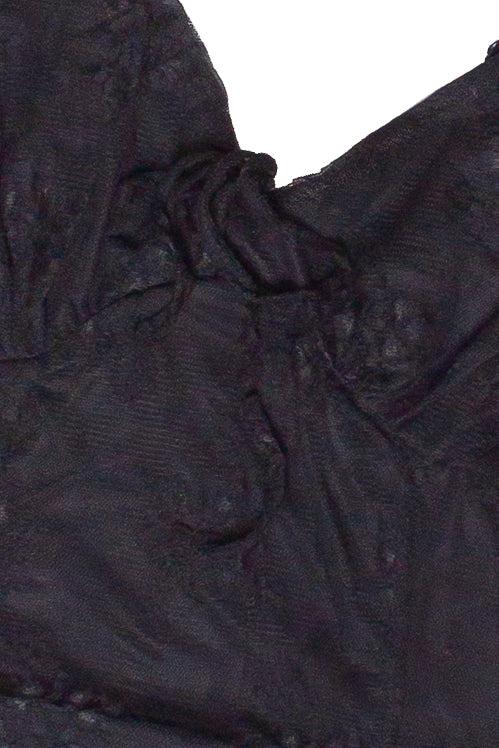 Mesh Lace Hanky Hem Mini Dress Product Image