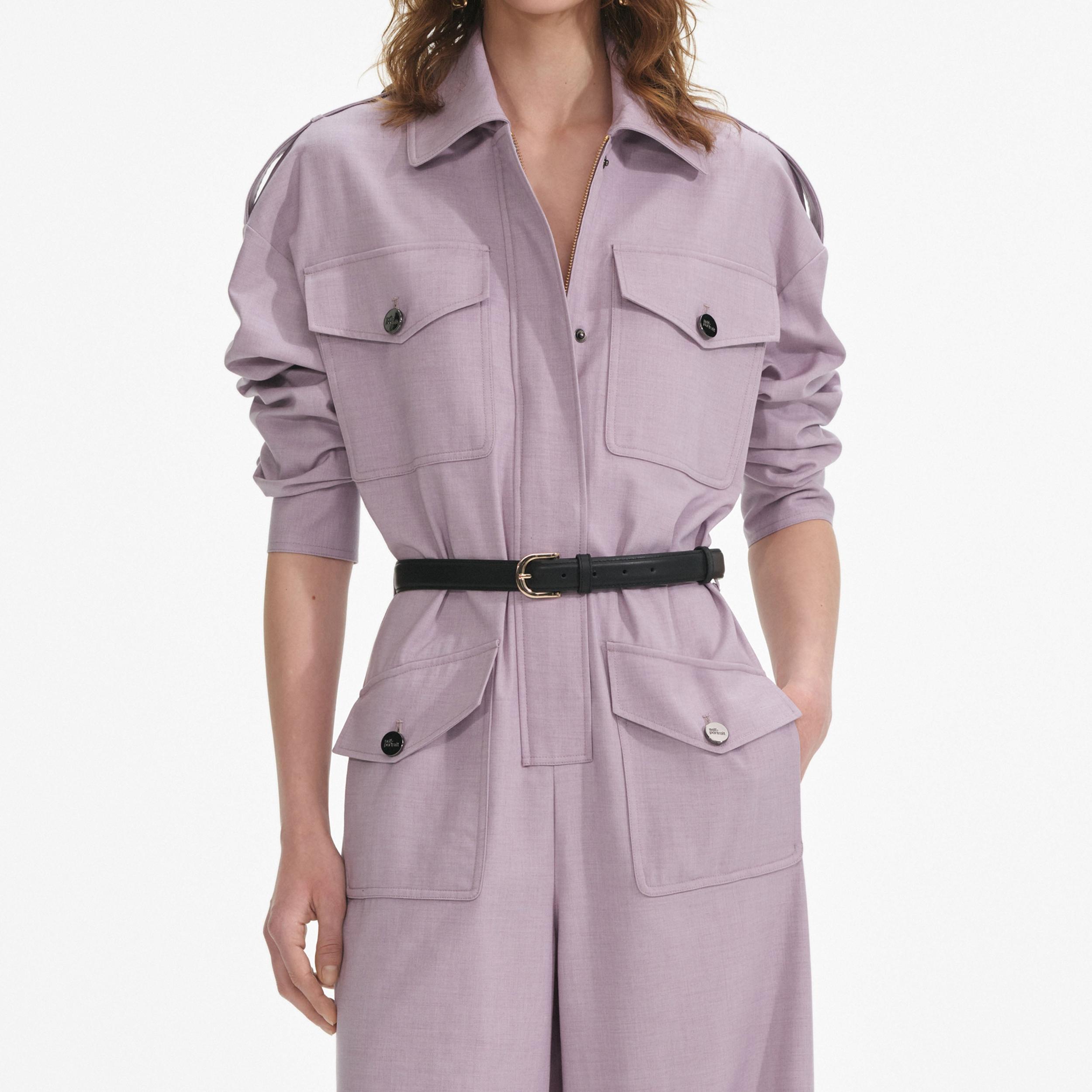 Lilac Twill Jumpsuit Product Image