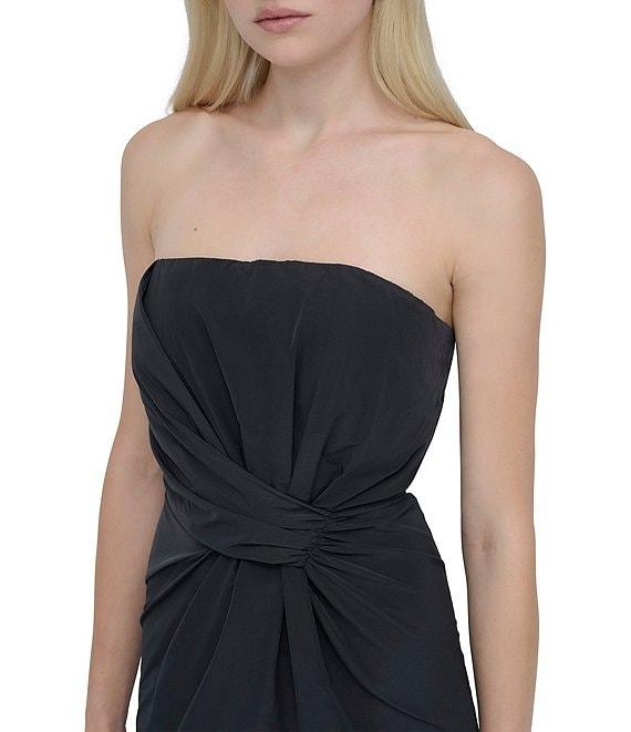 DKNY by Donna Karan Twisted Bodice Strapless Bodycon Midi Dress Product Image