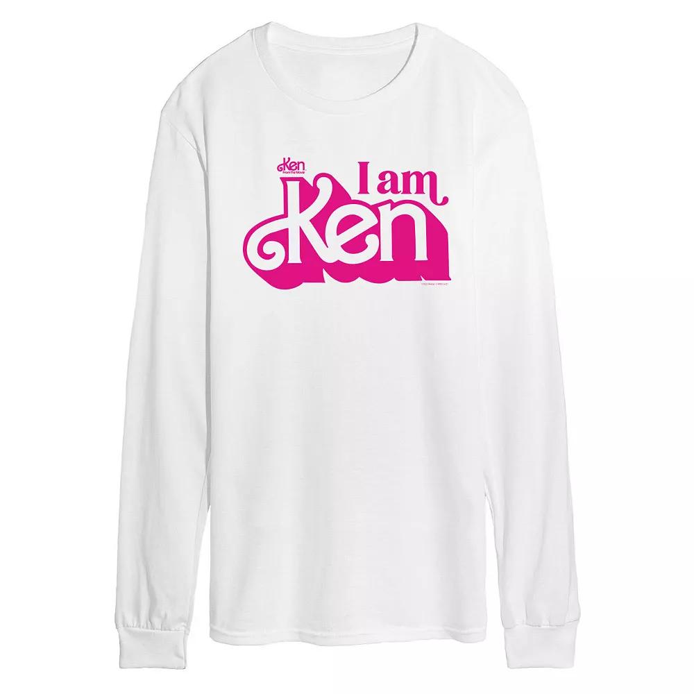 Men's Barbie™ The Movie I Am Ken Long Sleeve Graphic Tee,  Product Image