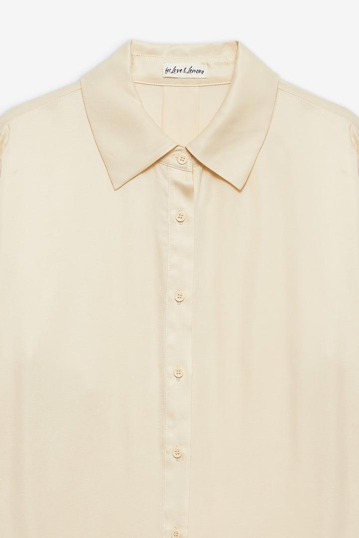 Clarabell Button Down Shirt — Yellow Product Image