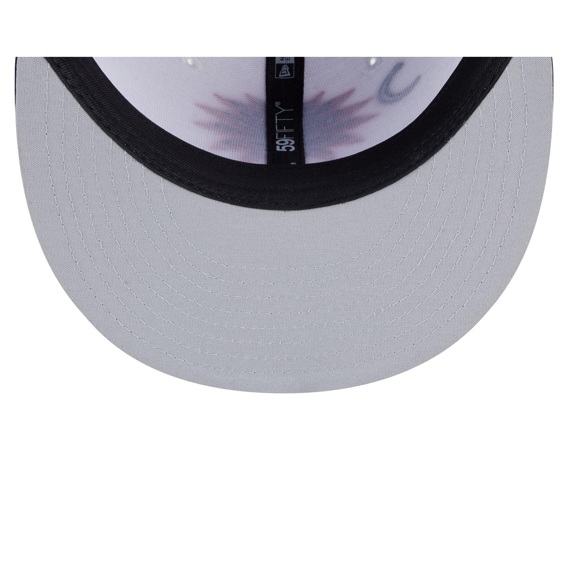 Myrtle Beach Pelicans Theme Night Navy Sidepatch59FIFTY Fitted Hat Male Product Image