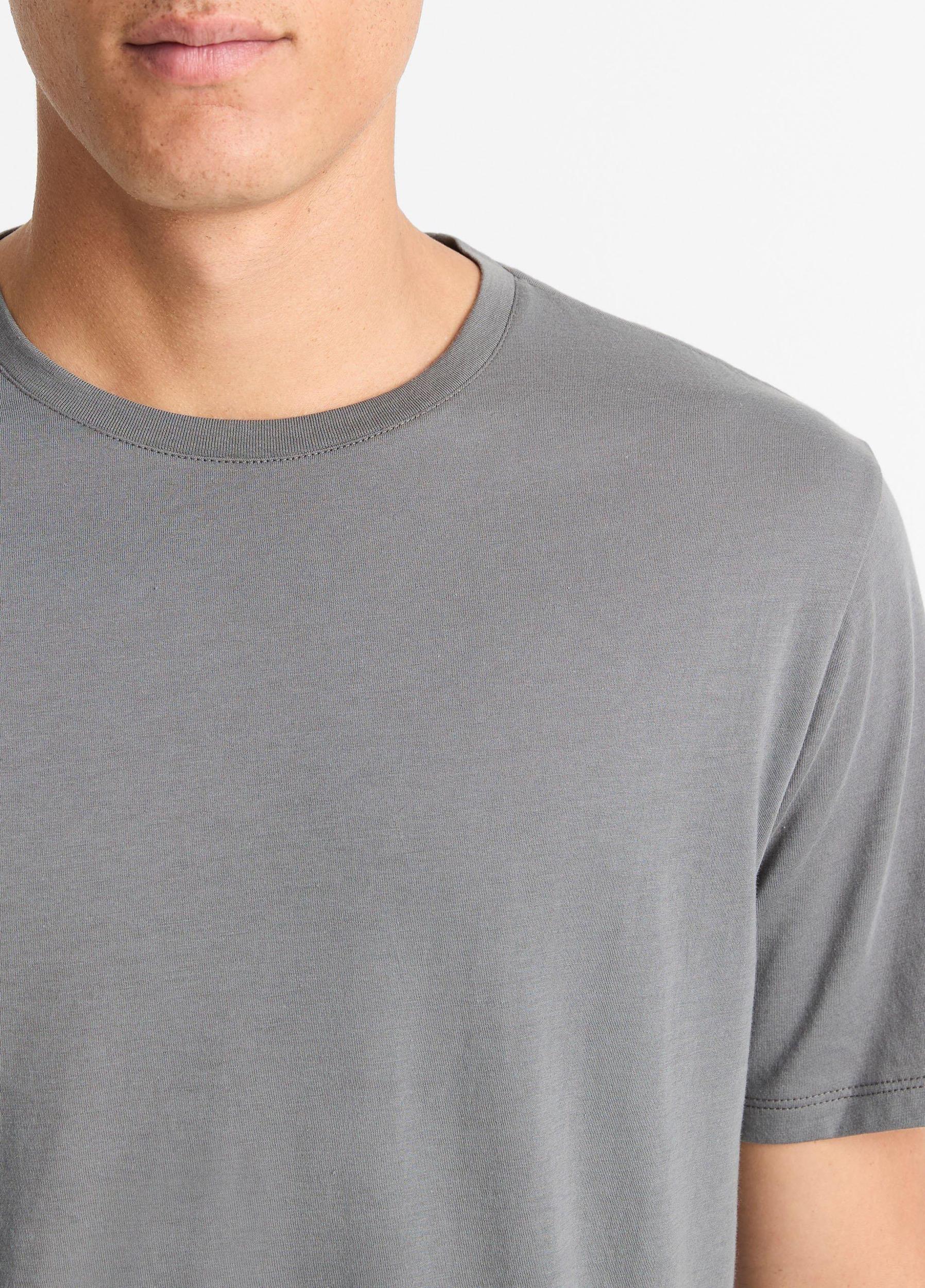 Pima Cotton Crew Neck T-Shirt Product Image