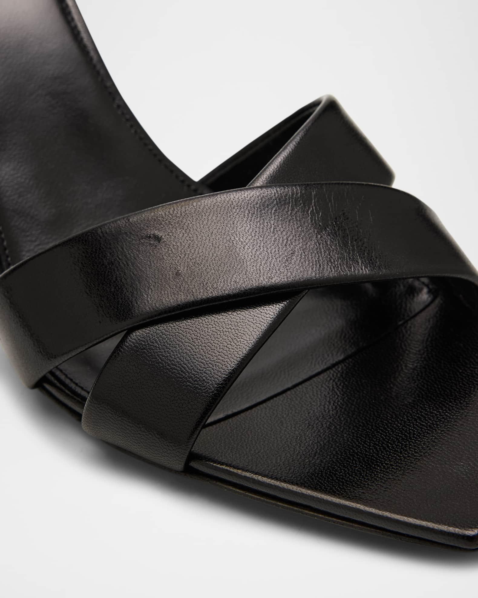 Jill Leather Crisscross Mule Sandals Product Image