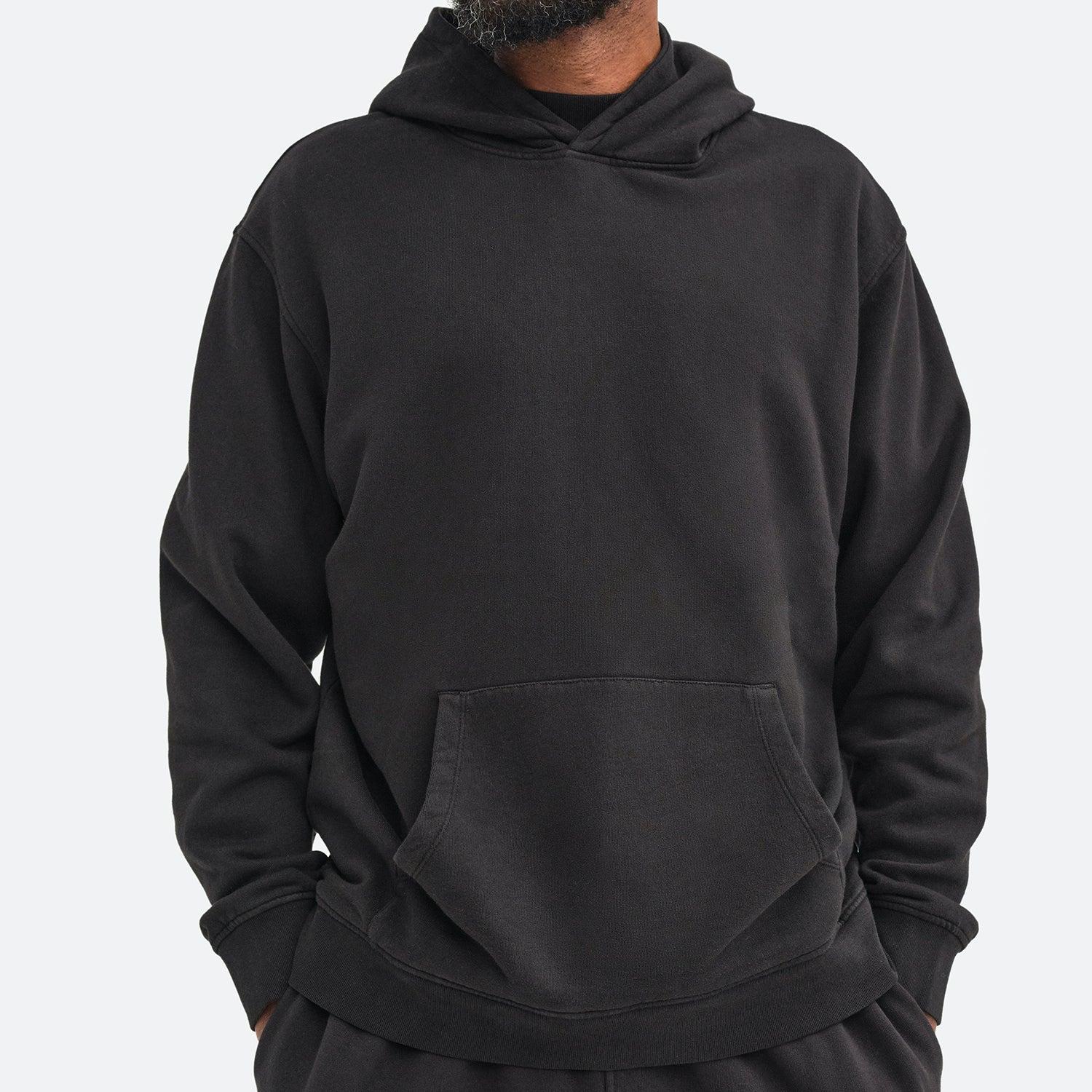 Men's Organic Fleece Hoodie Male Product Image