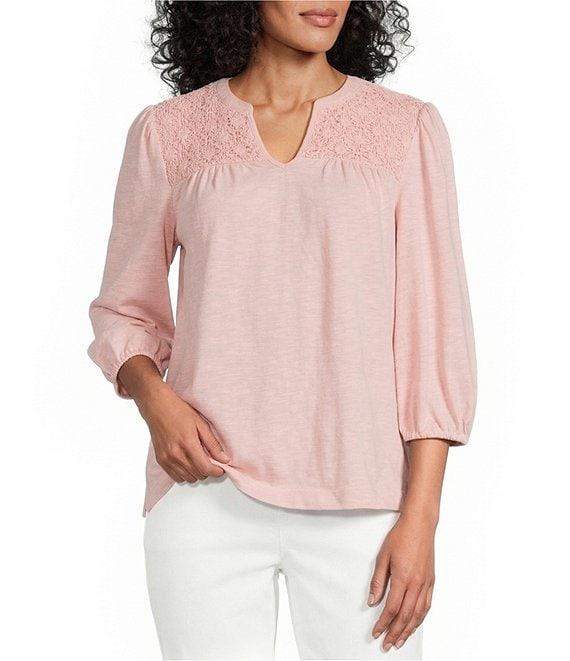 Westbound V-Neck 3/4 Sleeve Top Product Image