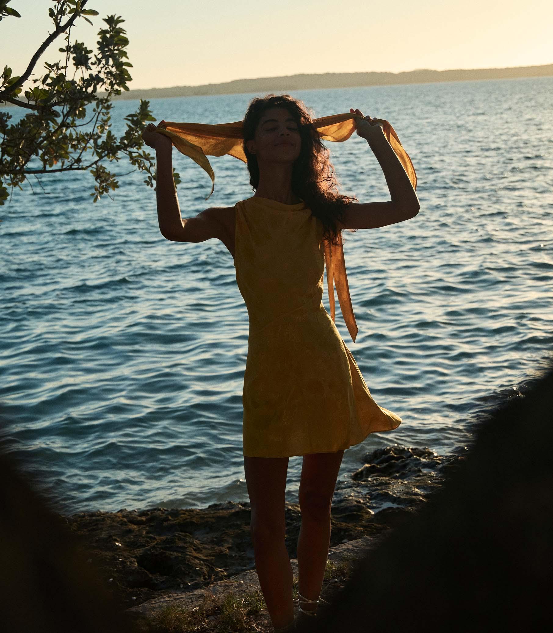 MARCELLA DRESS -- GILDED MARGUERITE JOLIE Product Image