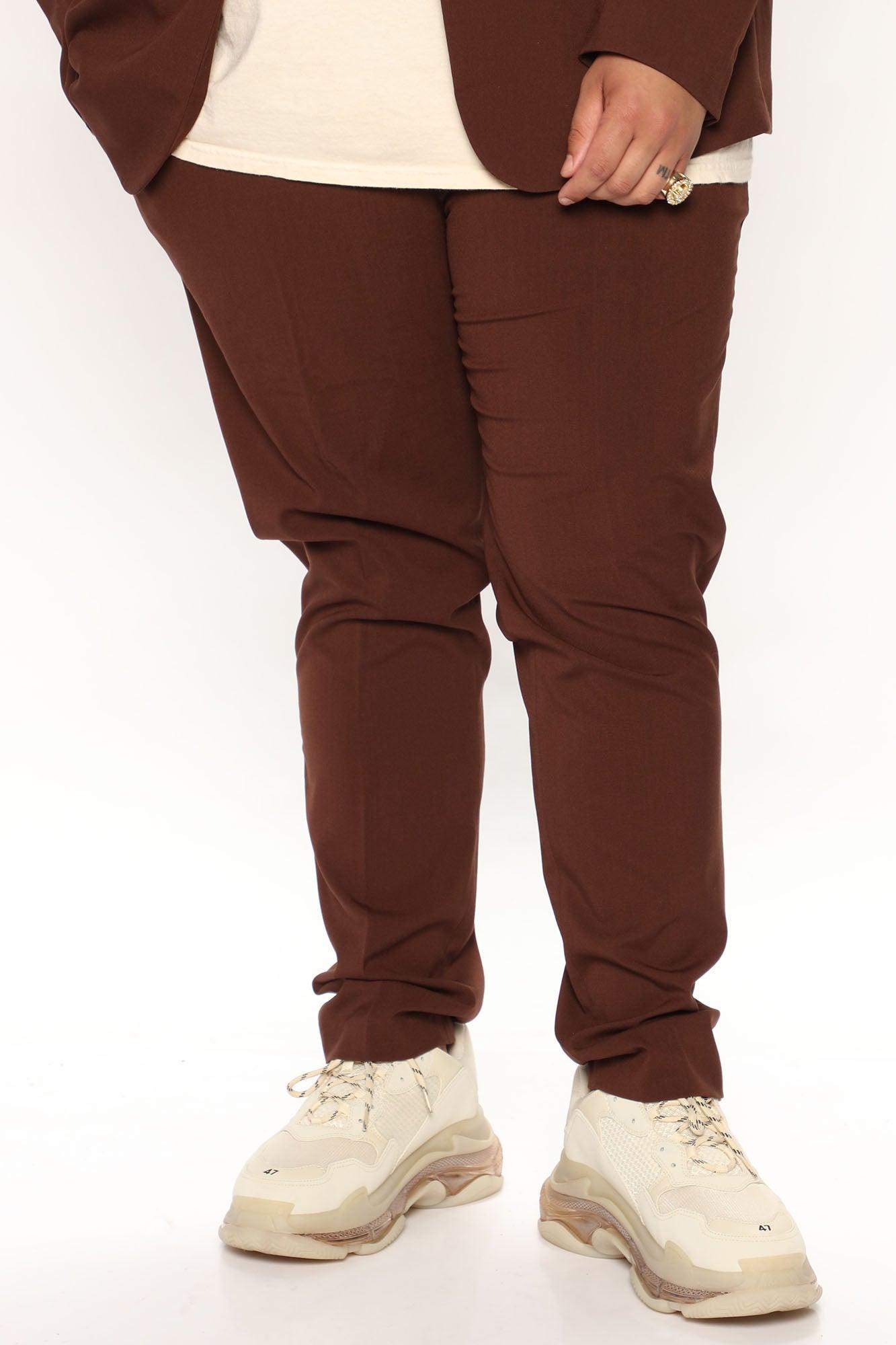 The Modern Stretch Slim Trouser - Brown Product Image