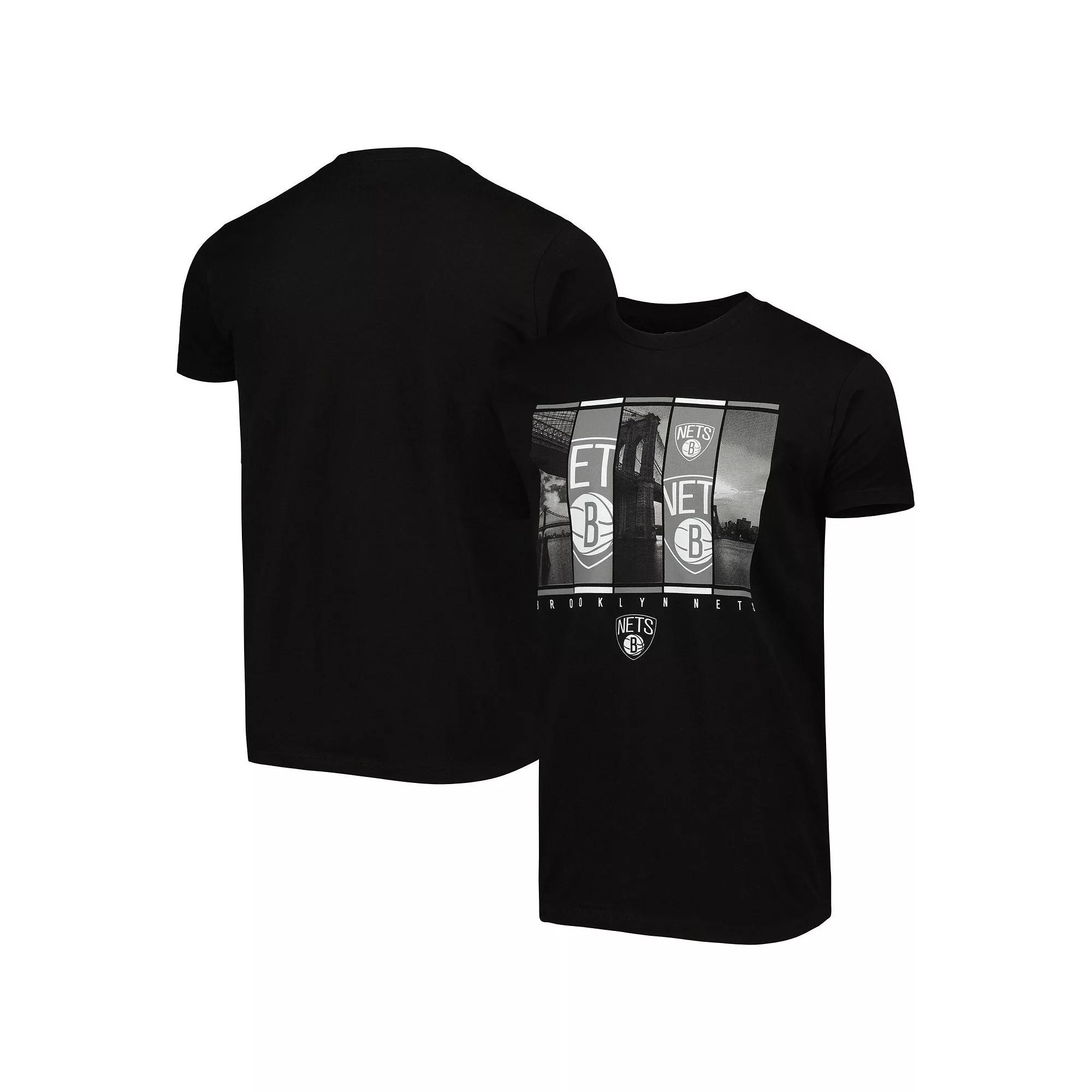 Mens Stadium Essentials Brooklyn Nets City Skyline T-Shirt Product Image