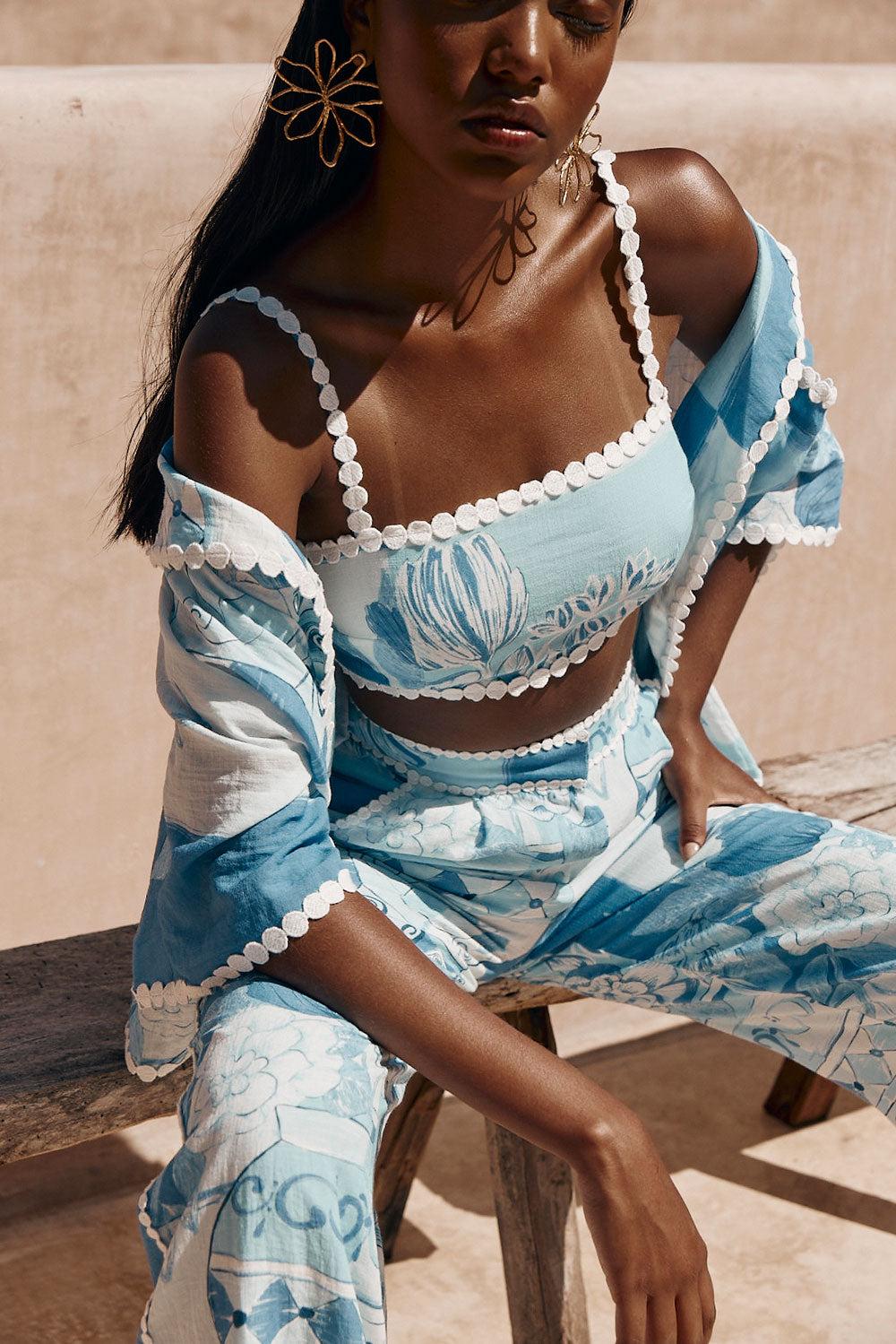 Kelia Top - Vaso Blu Product Image