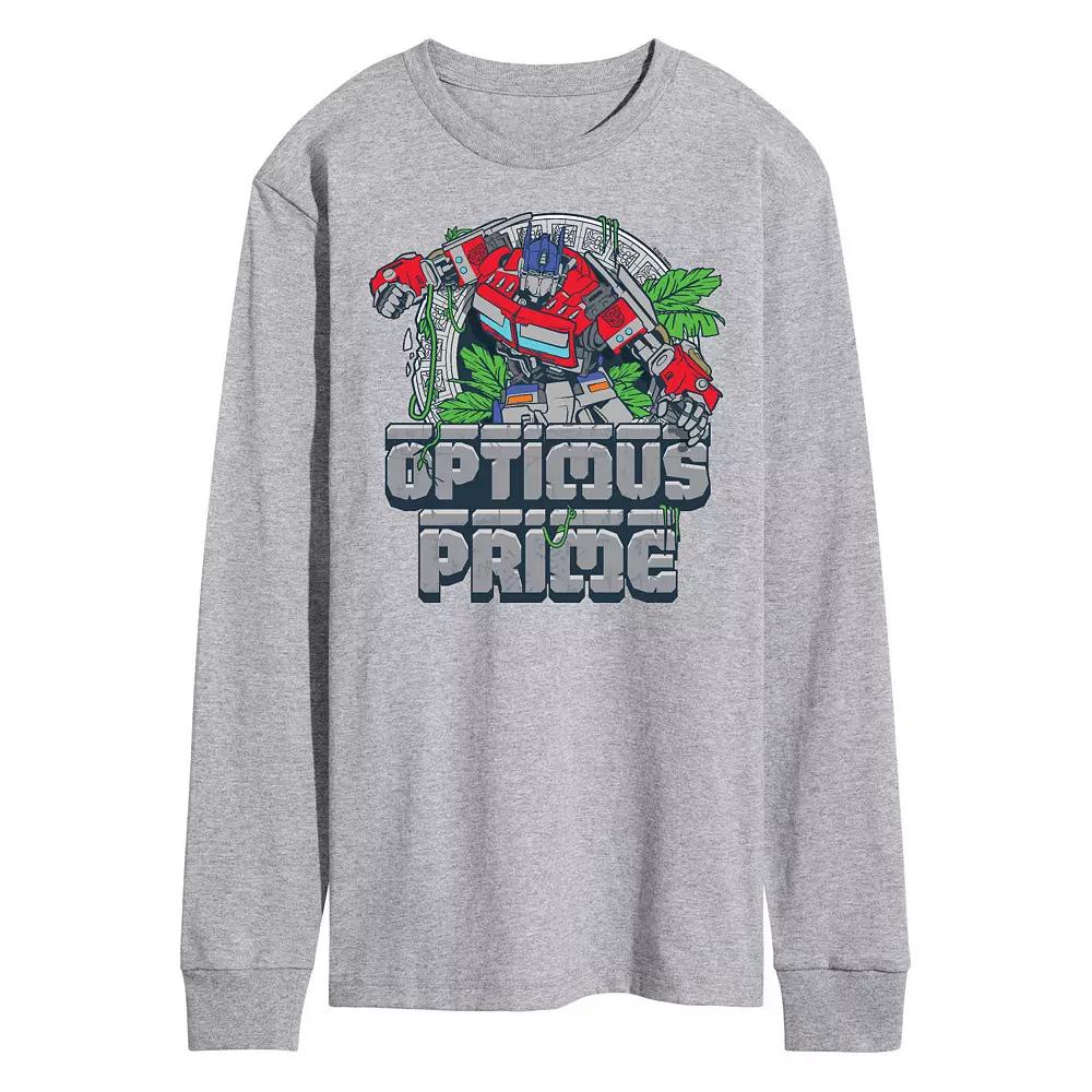 Men's Transformers Optimus Prime Long Sleeve Graphic Tee,  Product Image