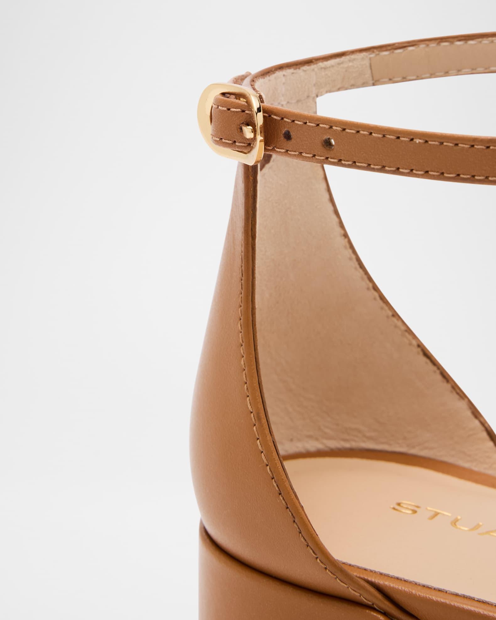 Nudist Leather Ankle-Strap Sandals Product Image