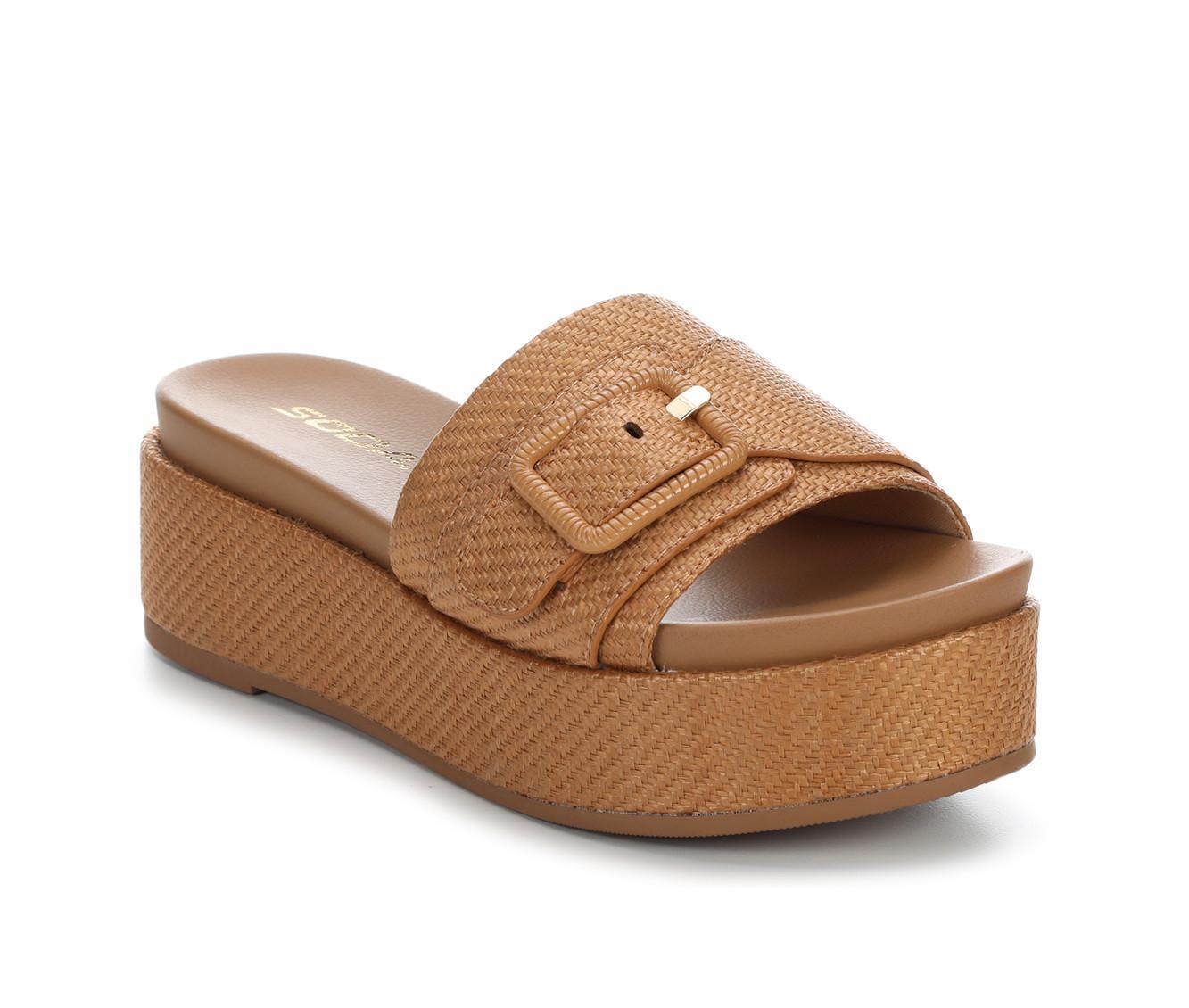 Women's Soda Lulah Wedge Sandals Product Image