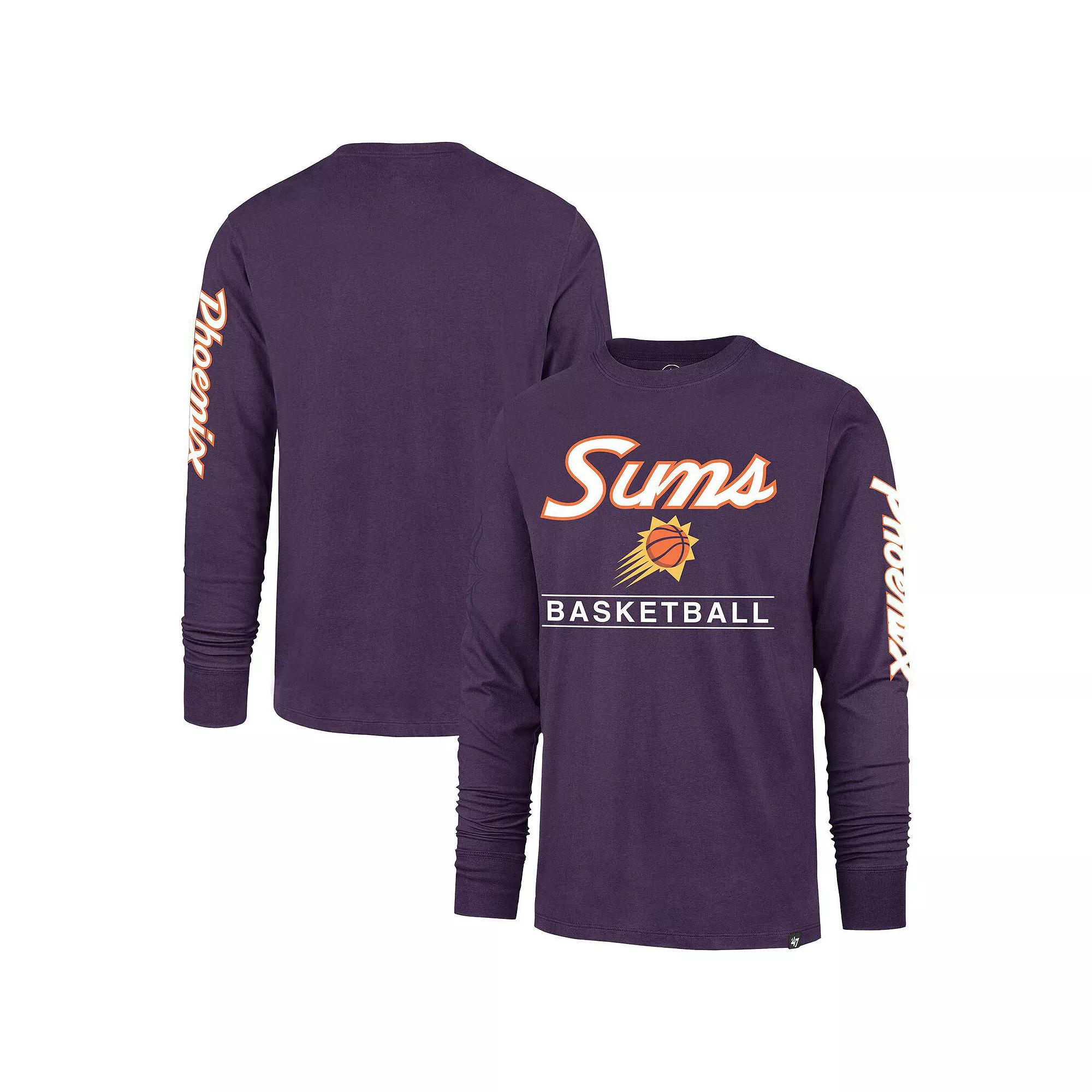 Men's '47 Purple Phoenix Suns 2023/24 City Edition Triplet Franklin Long Sleeve T-Shirt, Size: XL, Phx Purple Product Image