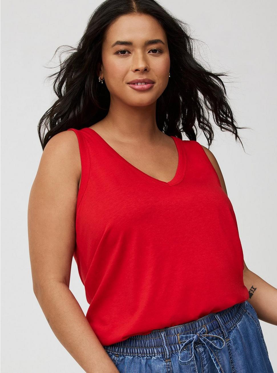 Girlfriend Signature Jersey V-Neck Tank Product Image