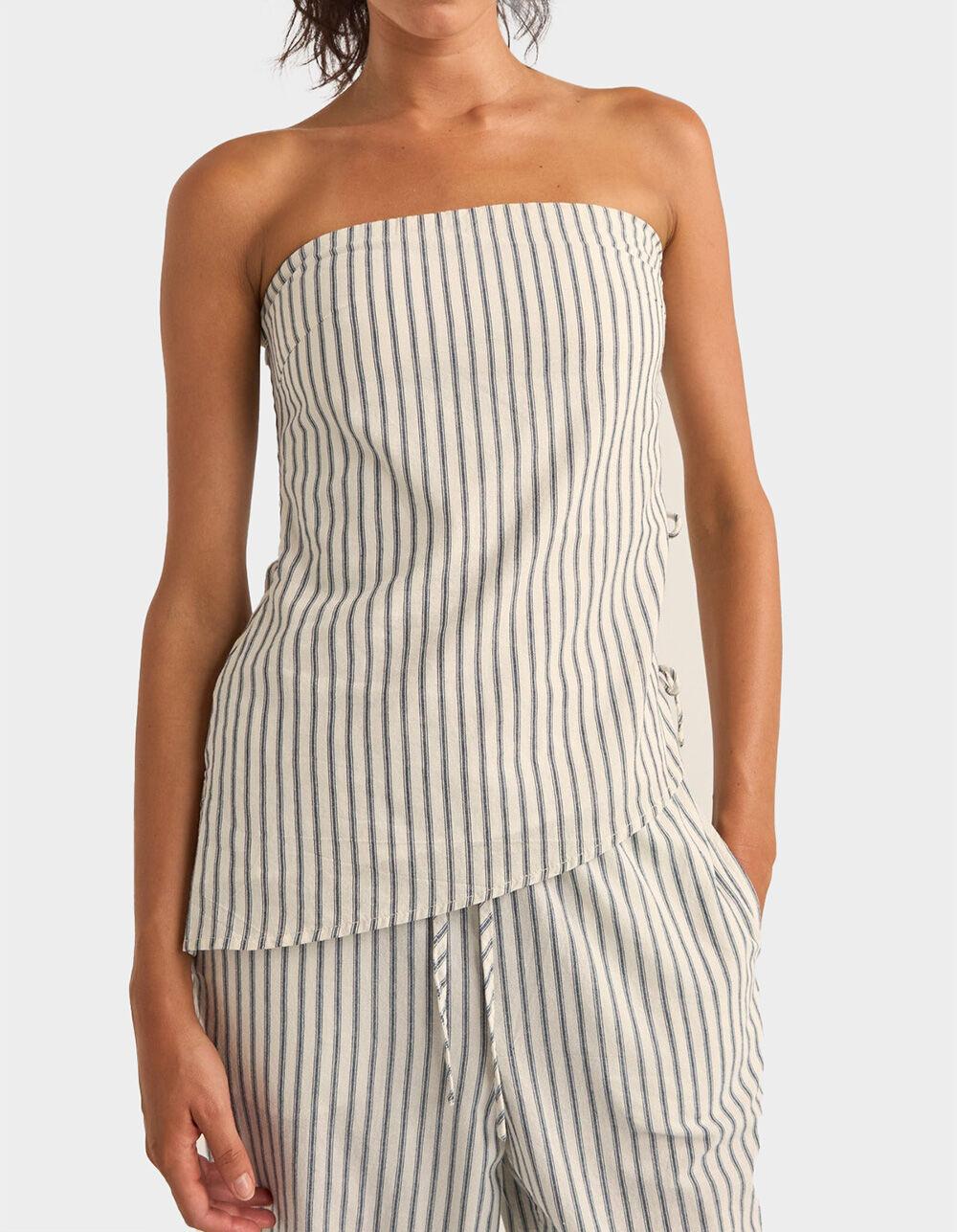 RHYTHM Frankie Womens Strapless Top - Cream Combo Product Image