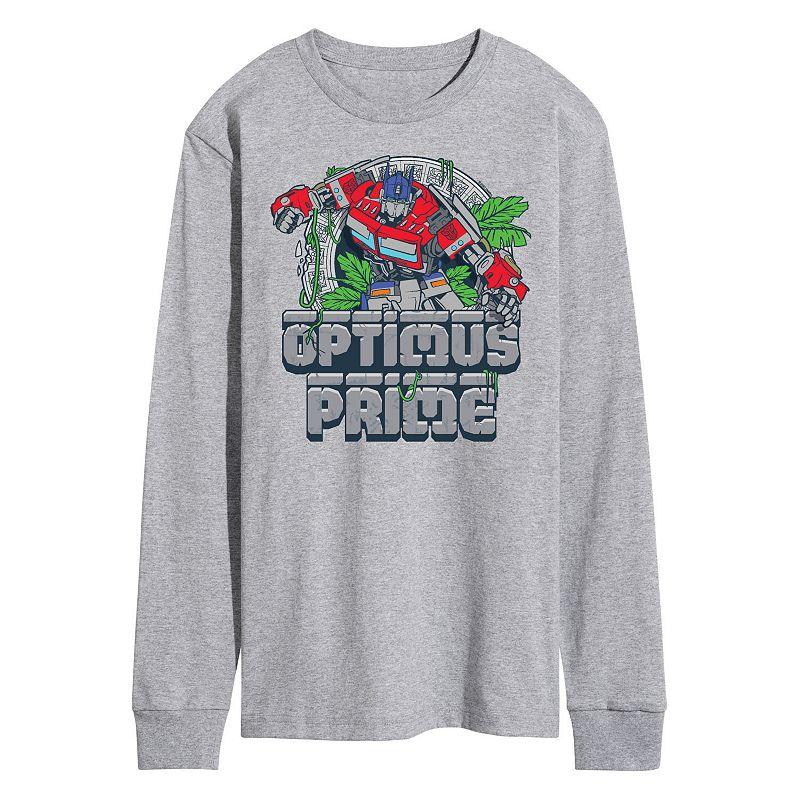 Men's Transformers Optimus Prime Long Sleeve Graphic Tee,  Product Image