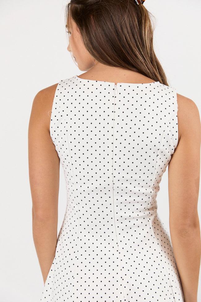 Fit and Flare Black and White Mini Dress FINAL SALE Product Image