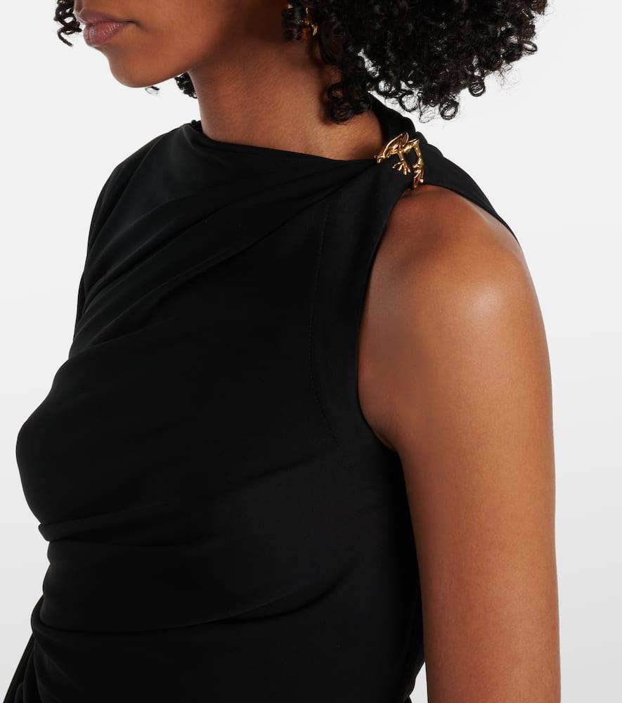 BOTTEGA VENETA Draped Dress In Black Product Image