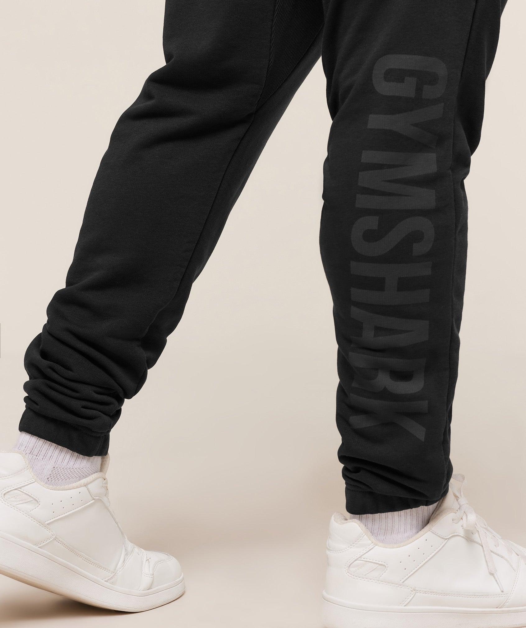 Gymshark Power Joggers Tall - Black/Asphalt Grey Male Product Image
