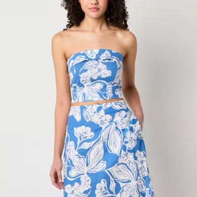 a.n.a Womens Linen Blend Tube Top Product Image