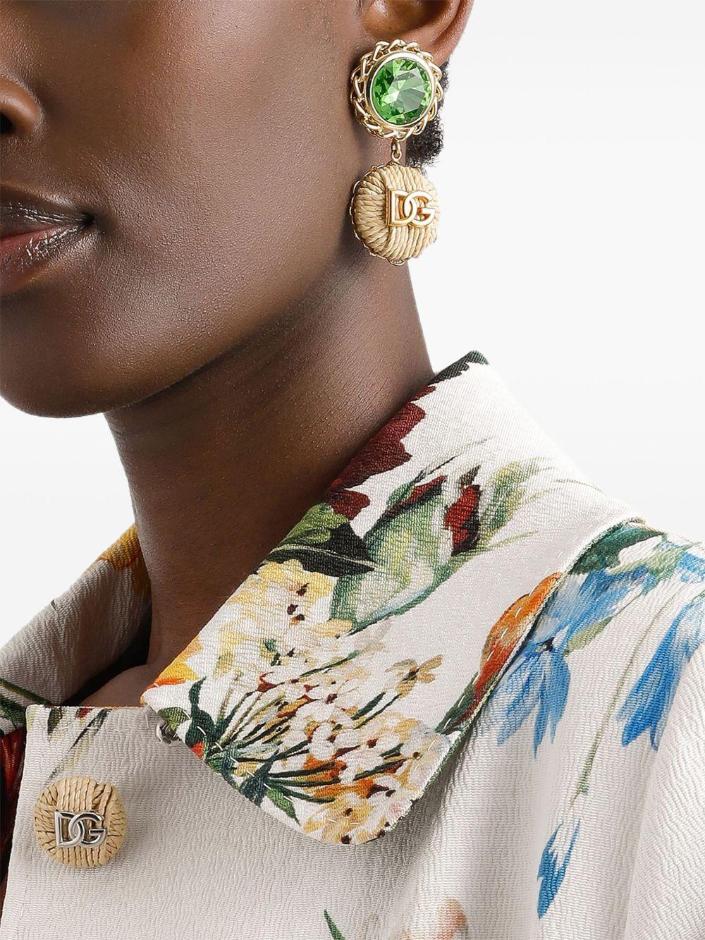 logo-plaque earrings  Product Image