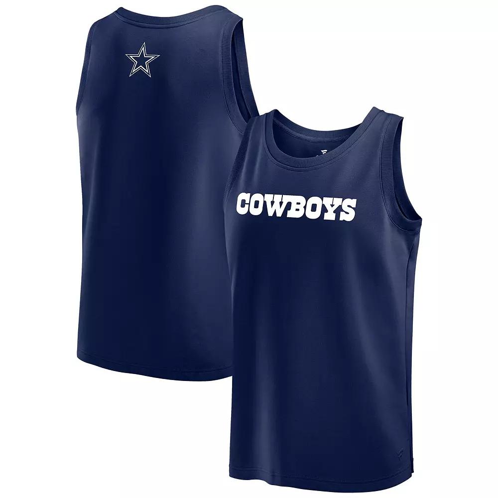 Men's Fanatics Signature Navy Dallas Cowboys Elements Tank Top,  Product Image