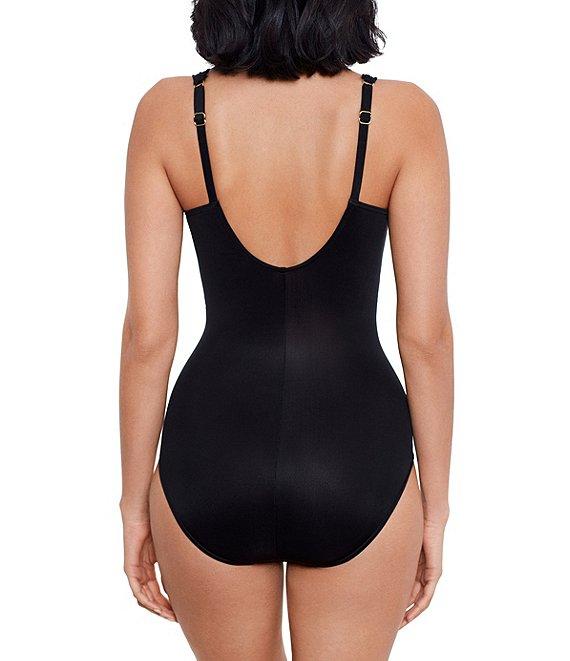 Miraclesuit Razzle Dazzle Siren Underwire Shaping V-Neck One Piece Swimsuit Product Image