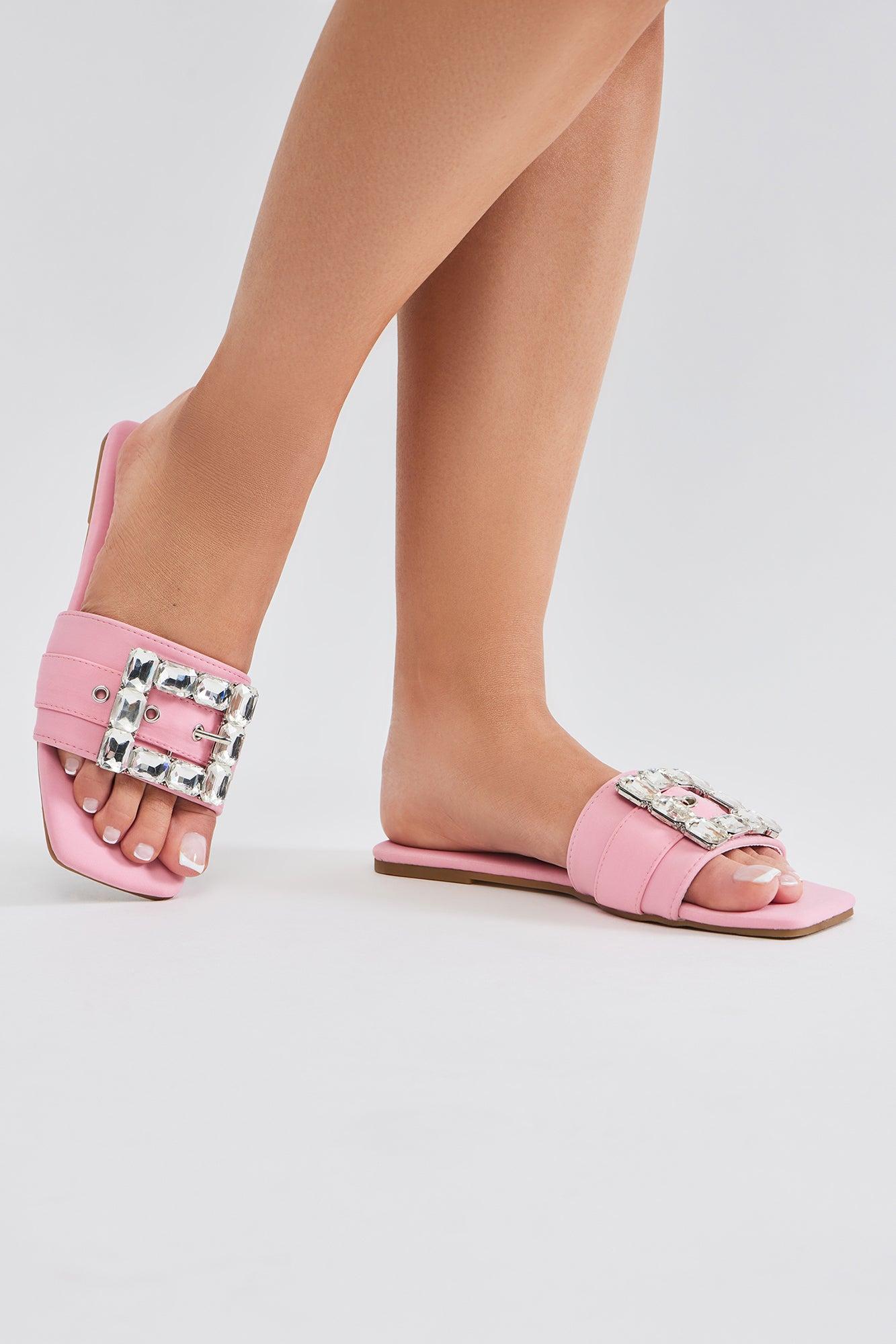 Never Complicated Flat Sandals - Pink Product Image