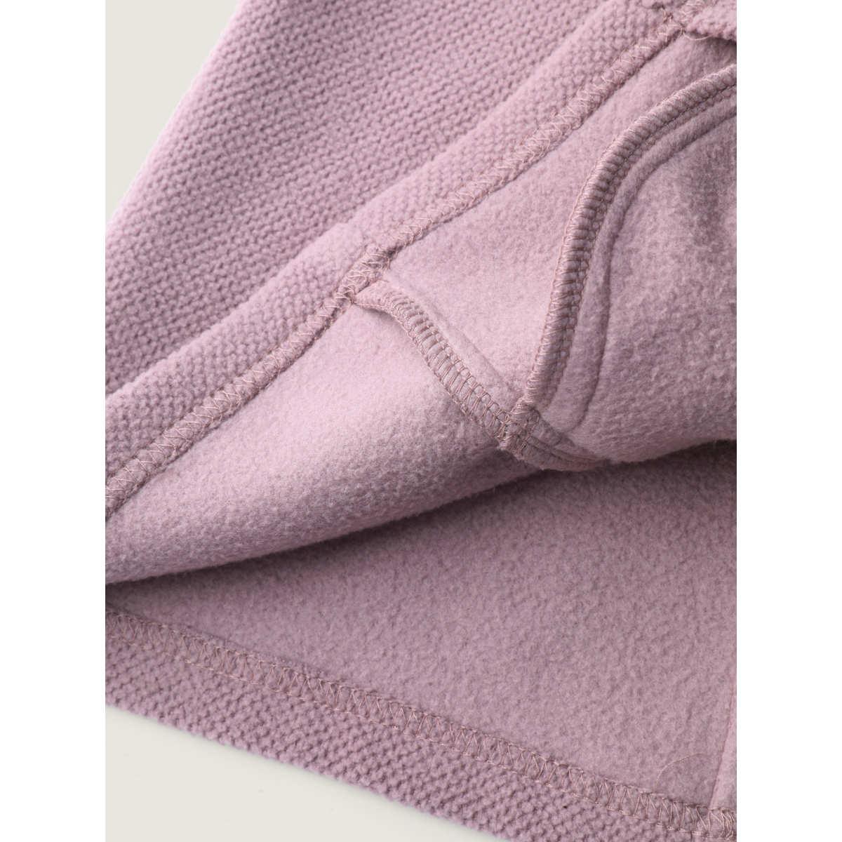 Plus Size Velvety-Feel Pockets Zipper Jacket Women Lilac Leisure Ladies Casual Winter Coats BloomChic 10/M Product Image