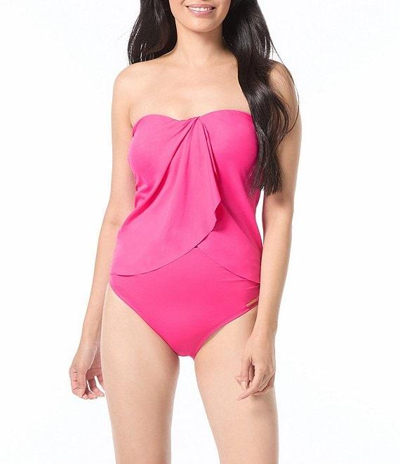 Vince Camuto Sanremo Solids Convertible High Waisted Bikini Swim Bottom Product Image