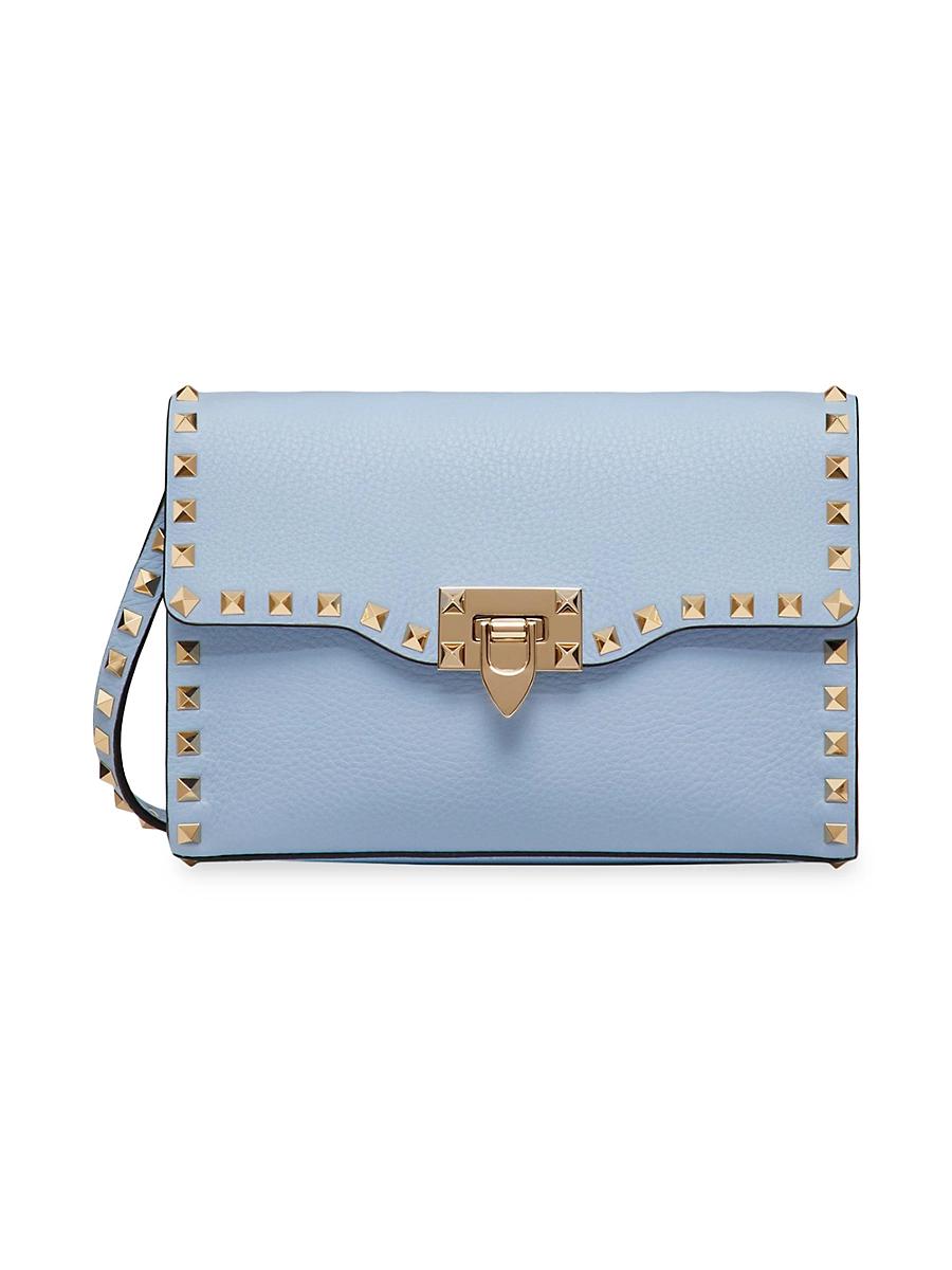 Womens Small Rockstud Grainy Calfskin Crossbody Bag Product Image