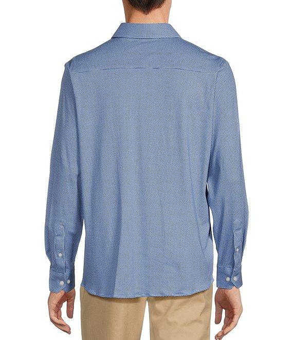 Hart Schaffner Marx State Street Essentials Albini 4FLEX Long Sleeves Mini Tile Spread Collar Coat Front Shirt Product Image